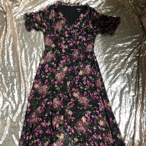 Kensie Ruffled Floral Print Wrap Dress 🌼